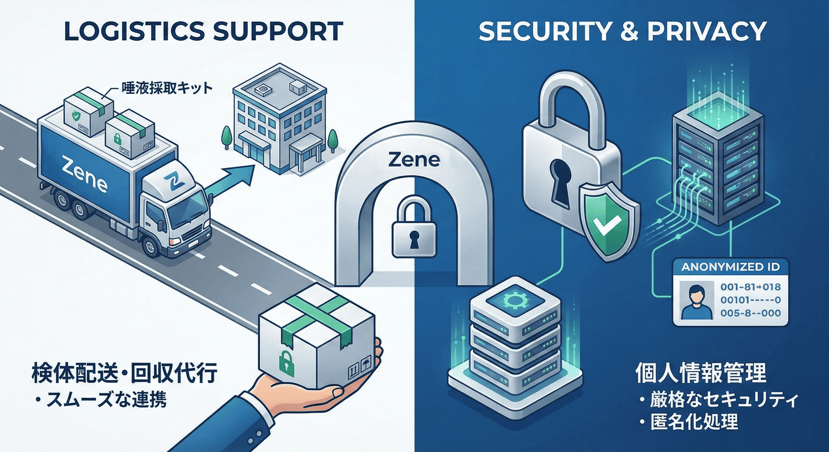 配送管理から個人情報保護まで研究に集中できる体制