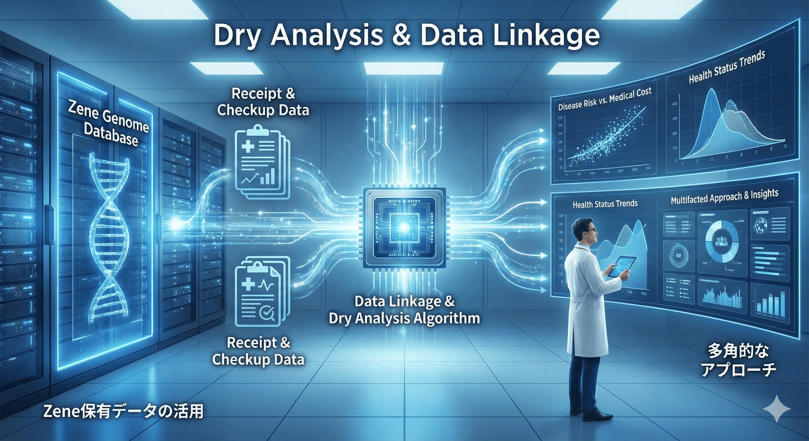 Zene保有データの活用やレセプト・健診情報との突合解析