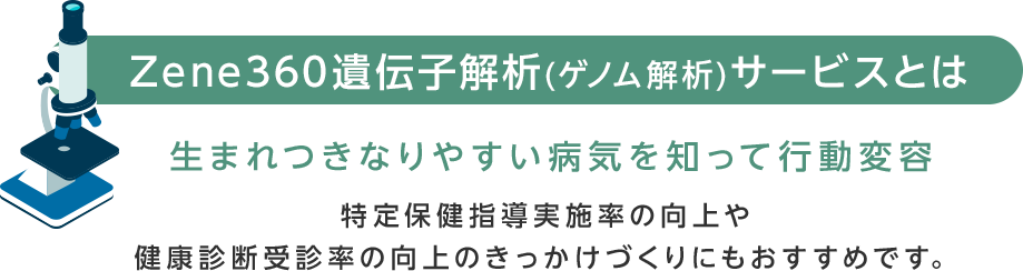 Zene360遺伝子解析(ゲノム解析)サービスとは